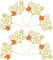24 Pcs Fall Cupcake Toppers – Glitter Autumn Bridal Shower & Wedding Cake Picks, Engagement, Anniversary & Birthday Party Decorations, Fall Themed Dessert Table Supplies